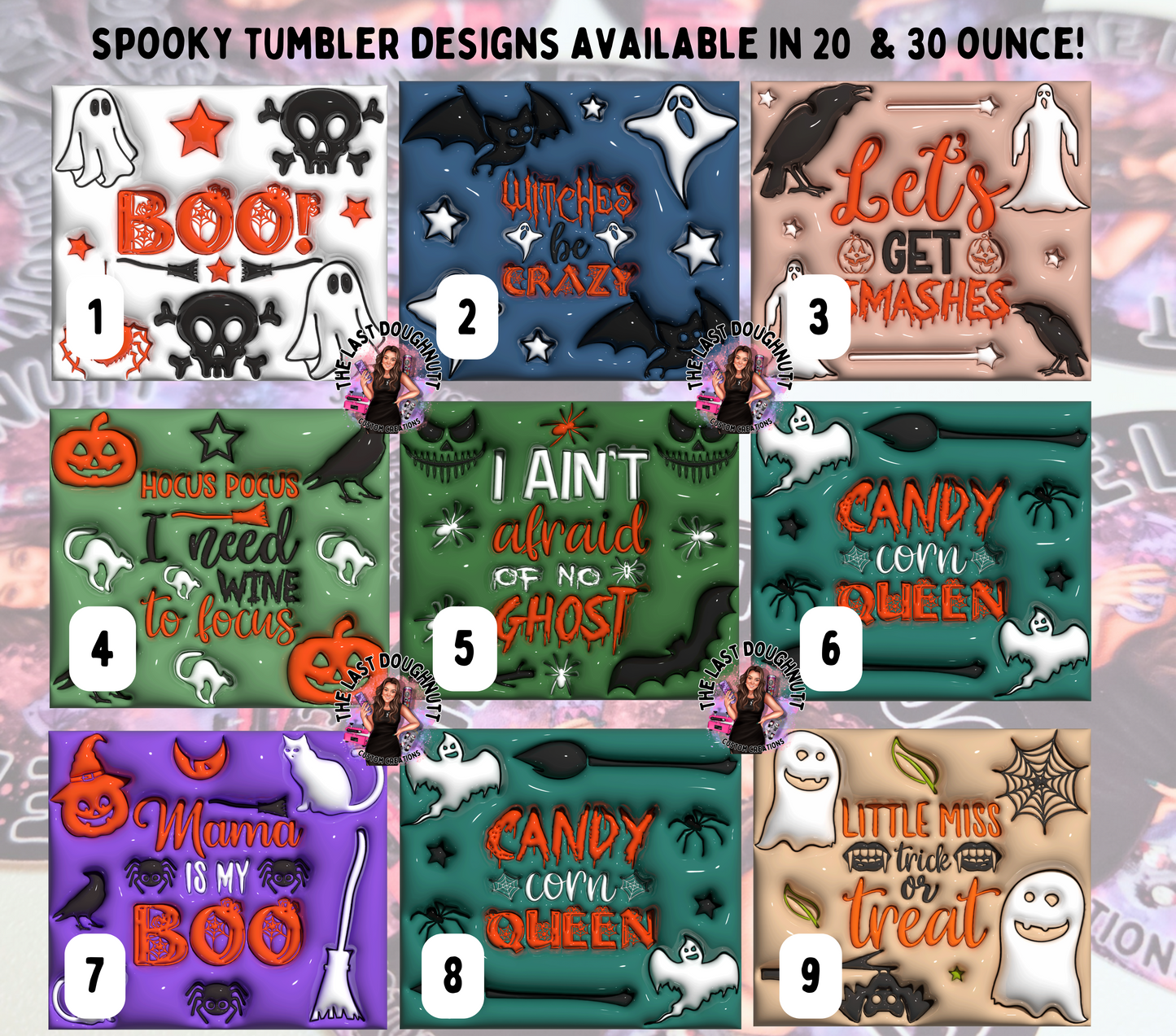 Halloween 3D (Set 15) - 20oz Skinny Tumbler