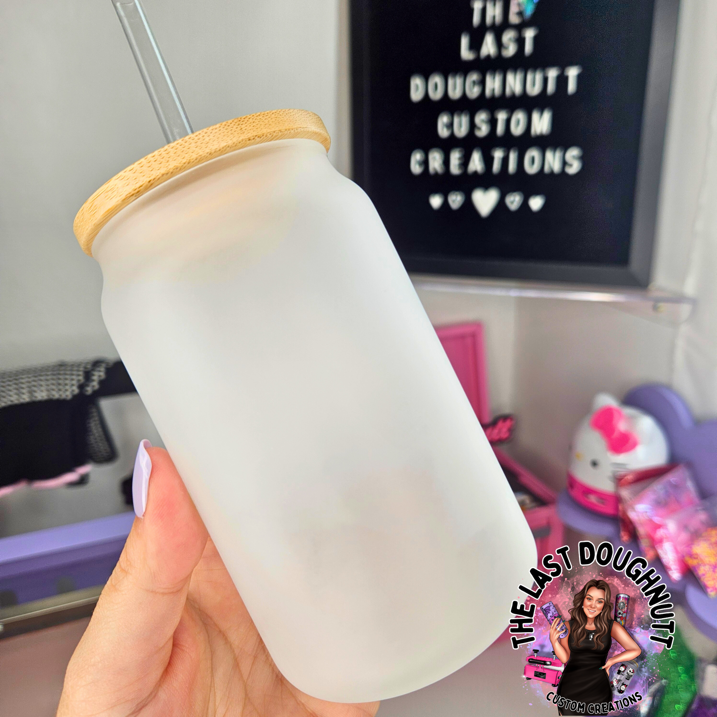 Thick Thighs & Spooky Vibes - 12oz Glass Can Cup