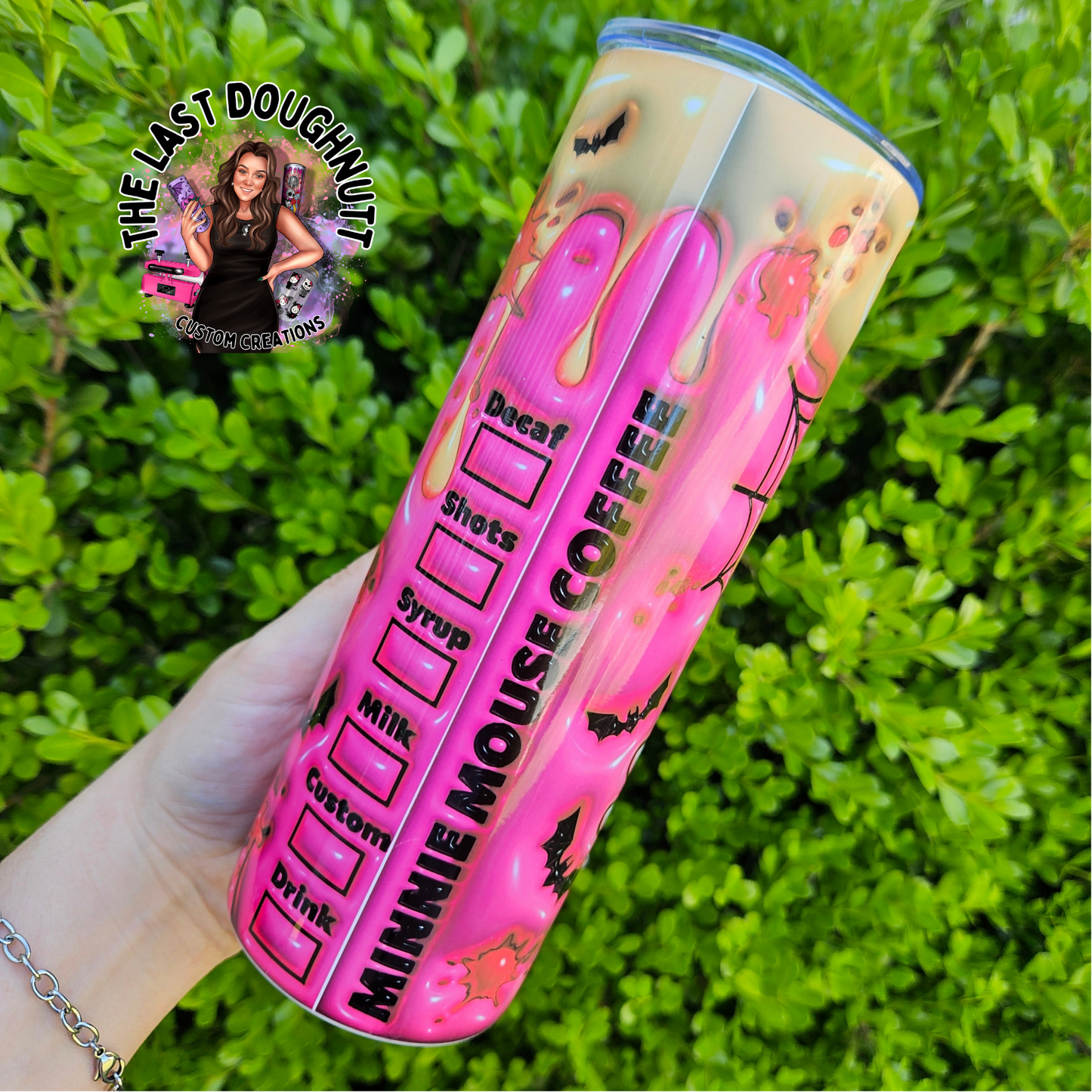 Spooky Pink Mouse - 20oz Skinny Tumbler