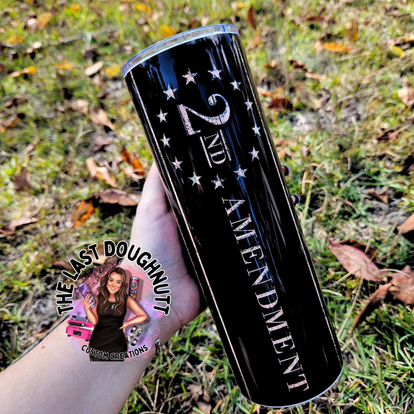 2nd Amendment 1776 Flag - 20oz Skinny Tumbler