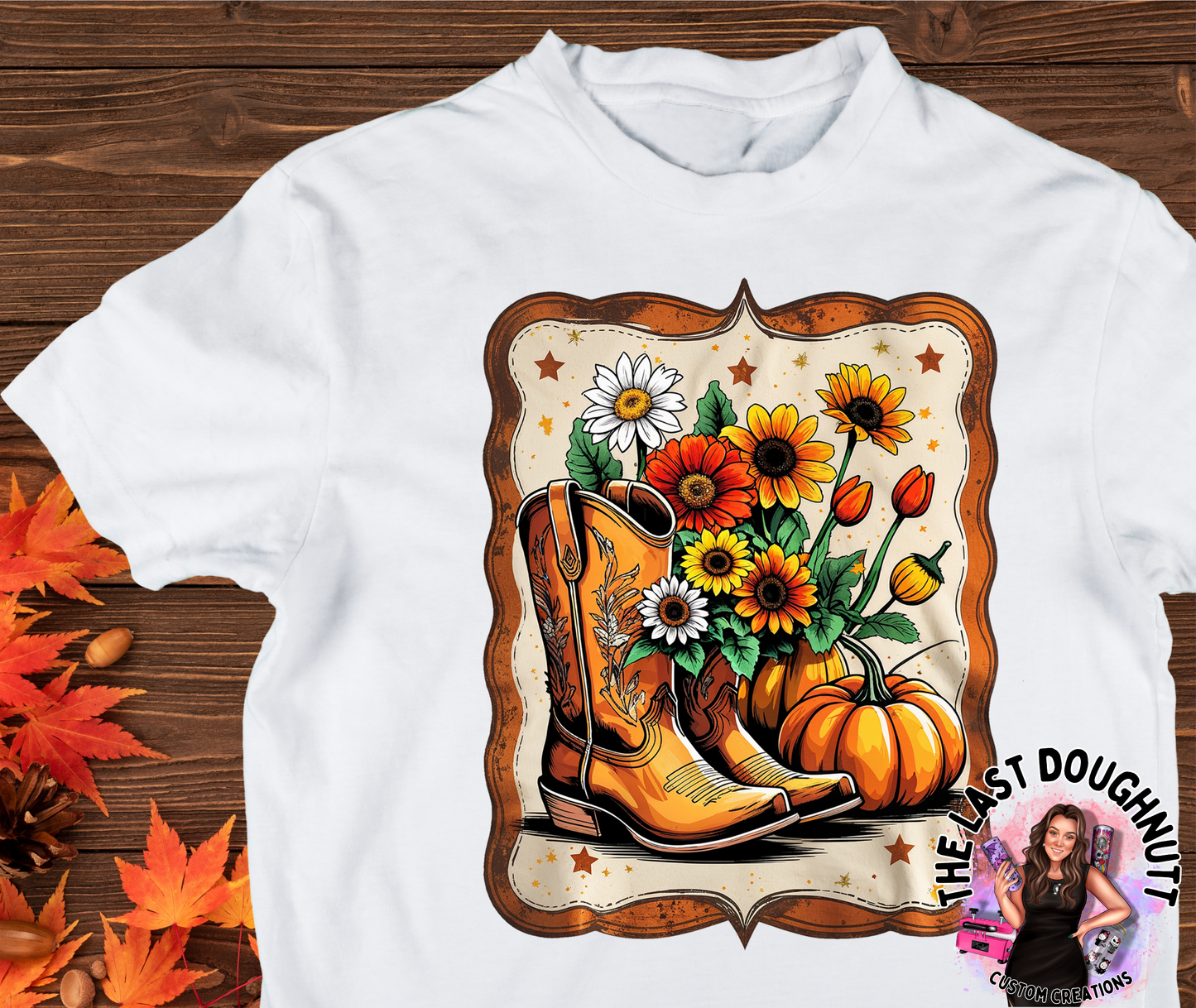Fall Sunflower Boots T-Shirt