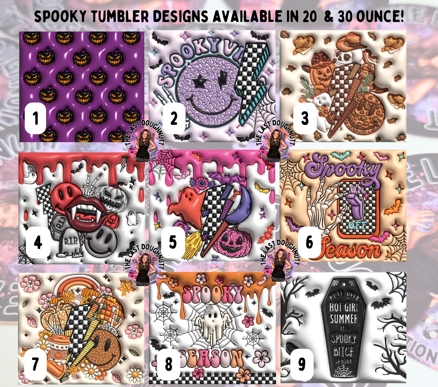 Halloween 3D (Set 9) - 30oz Skinny Tumbler