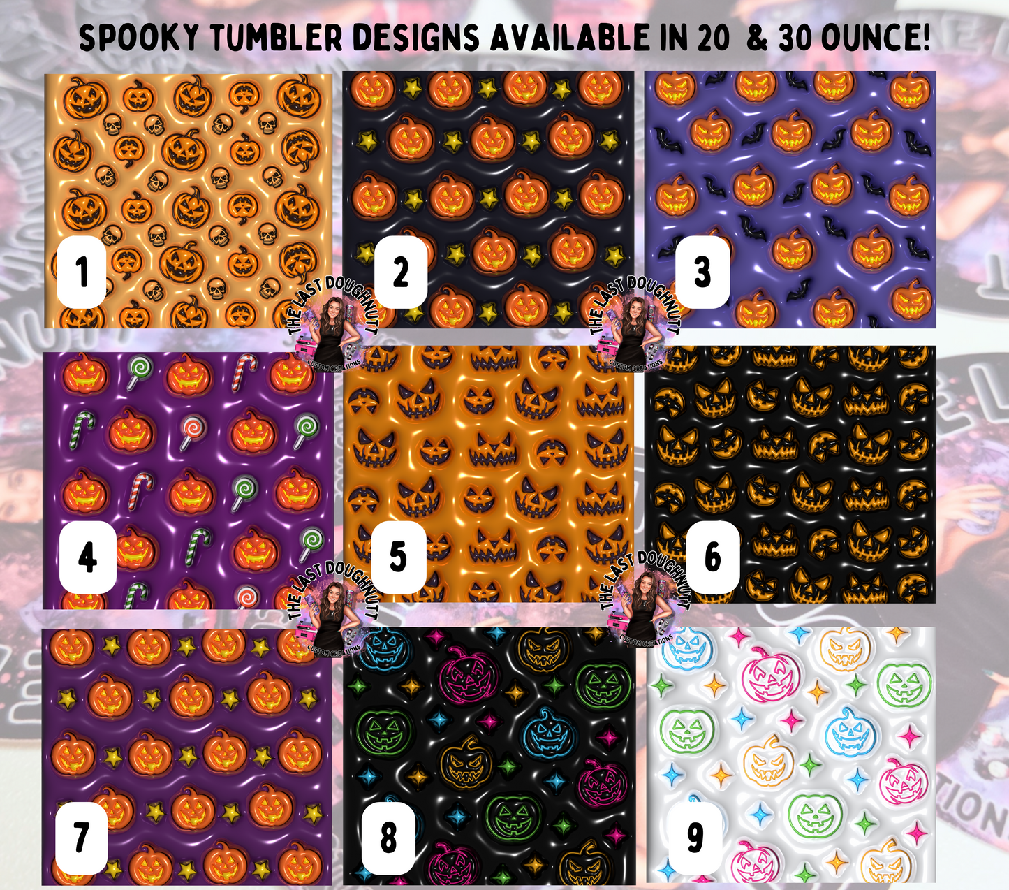 Halloween 3D (Set 10) - 30oz Skinny Tumbler