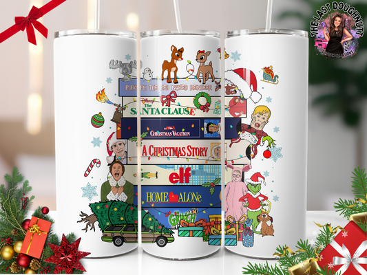 Christmas Movie Classics VHS Tapes - 30oz Skinny Tumbler