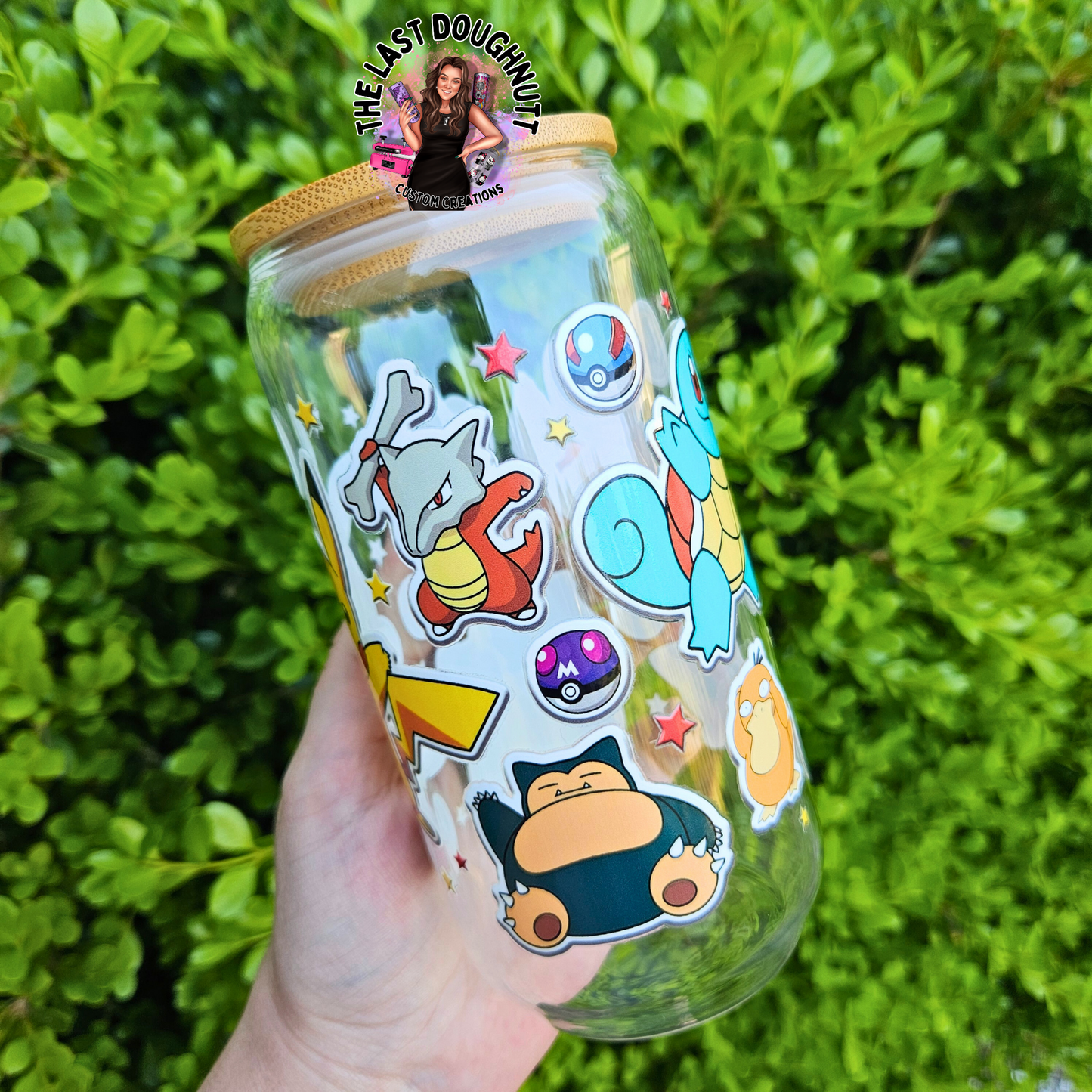 Pocket Monsters - 16oz Glass Clear Can Cup