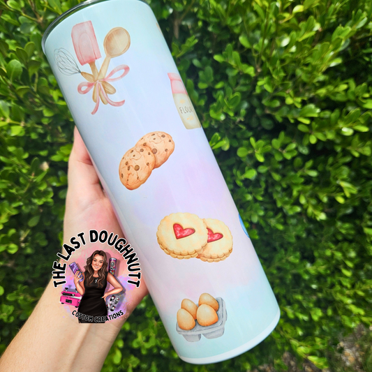 Baking Watercolor - 20oz Skinny Tumbler