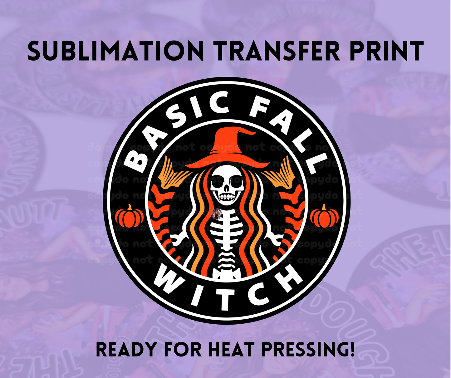 Basic Fall Witch Sublimation Transfer Sheet