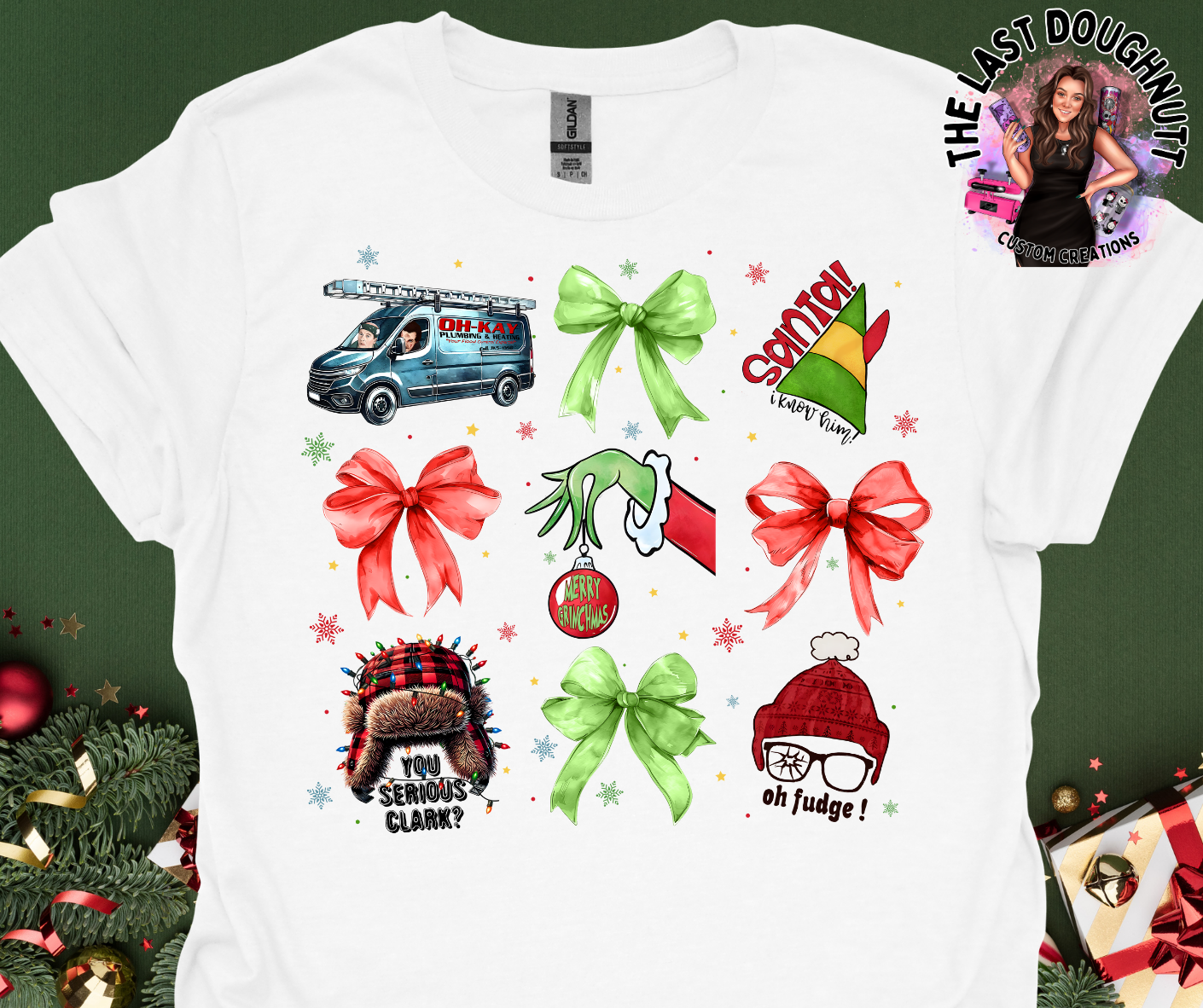 Christmas Movie Classics & Bows T-Shirt