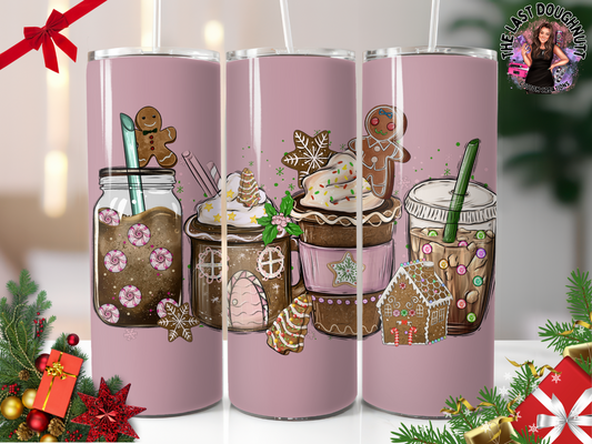 Gingerbread Drink Dreams - 30oz Skinny Tumbler