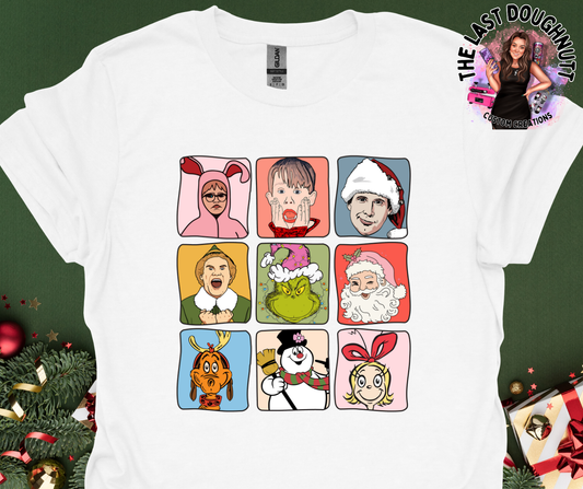 Christmas Movie Classic Faces T-Shirt