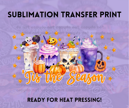 Tis The Fall Season Sublimation Transfer Sheet