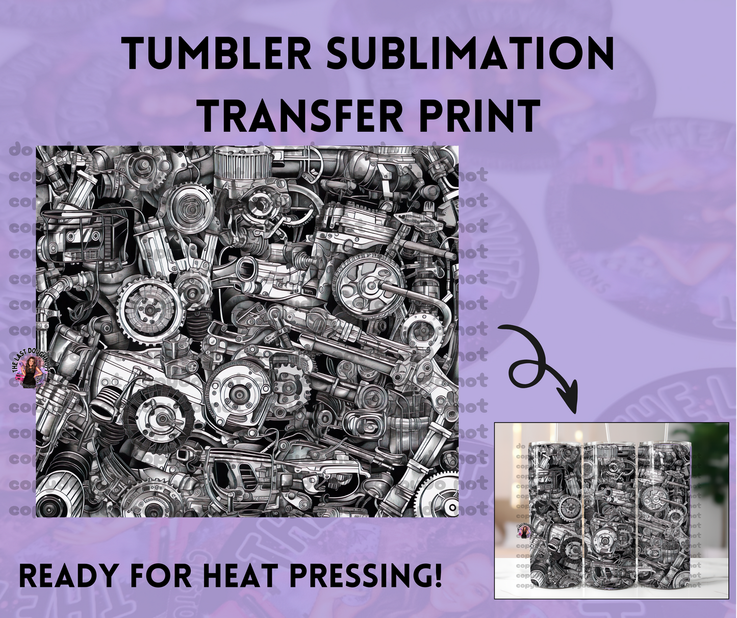 Car Parts Sublimation Transfer