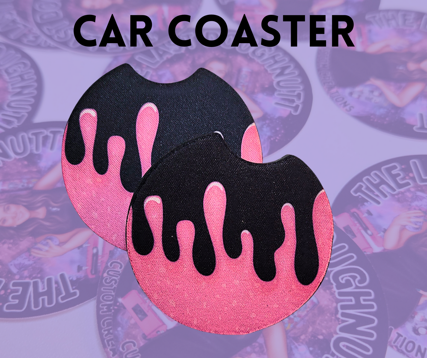 Pink Drip Coaster