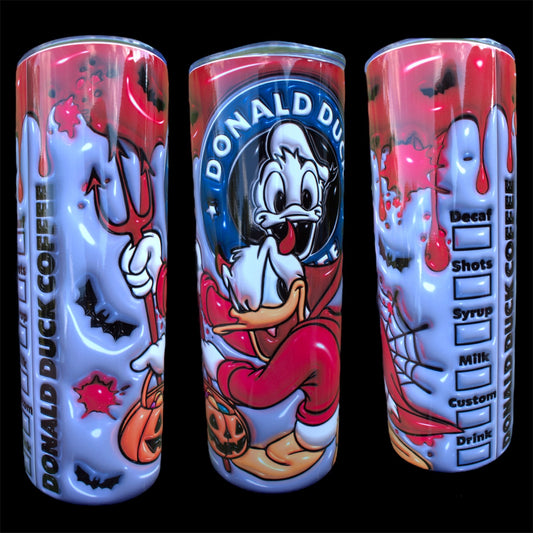 Spooky Donald Duck - 20oz Skinny Tumbler