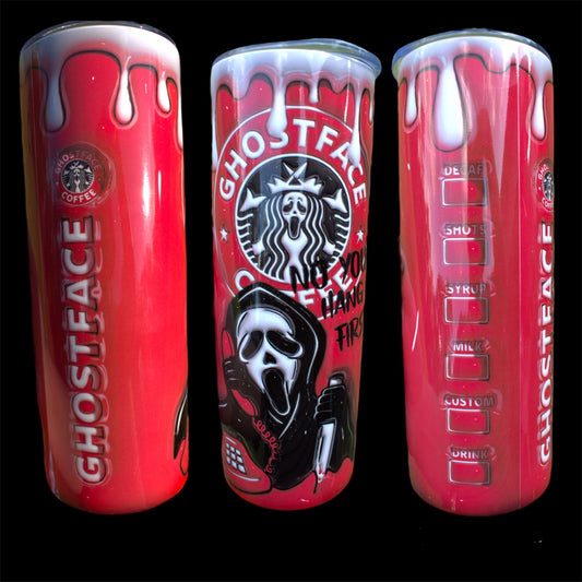 Ghost Face Inflated - 20oz Skinny Tumbler