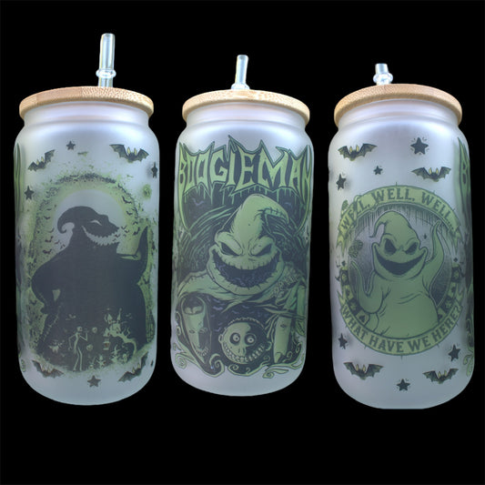 Oogie Boogie - 16oz Glass Can Cup