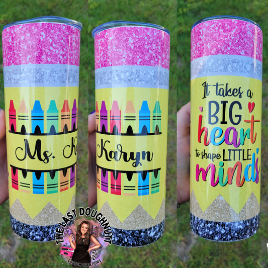 Personalized Teacher - 20oz Skinny Tumbler