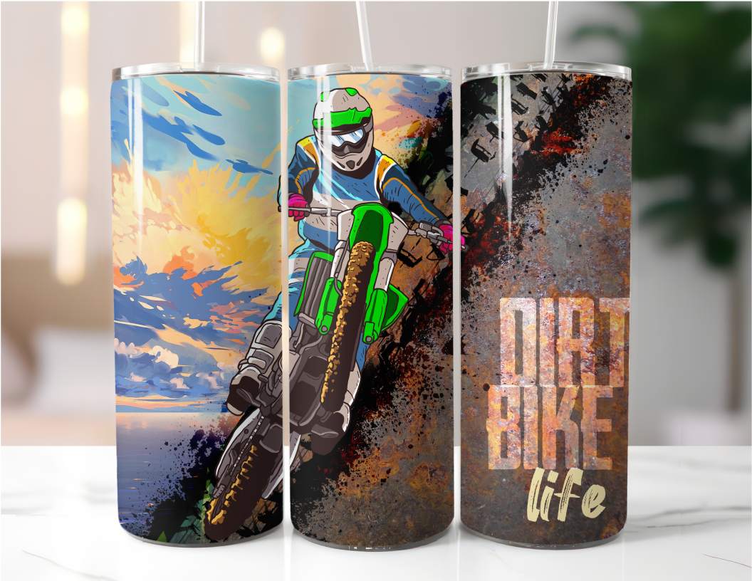 Dirt Bike Life - 30oz Skinny Tumbler