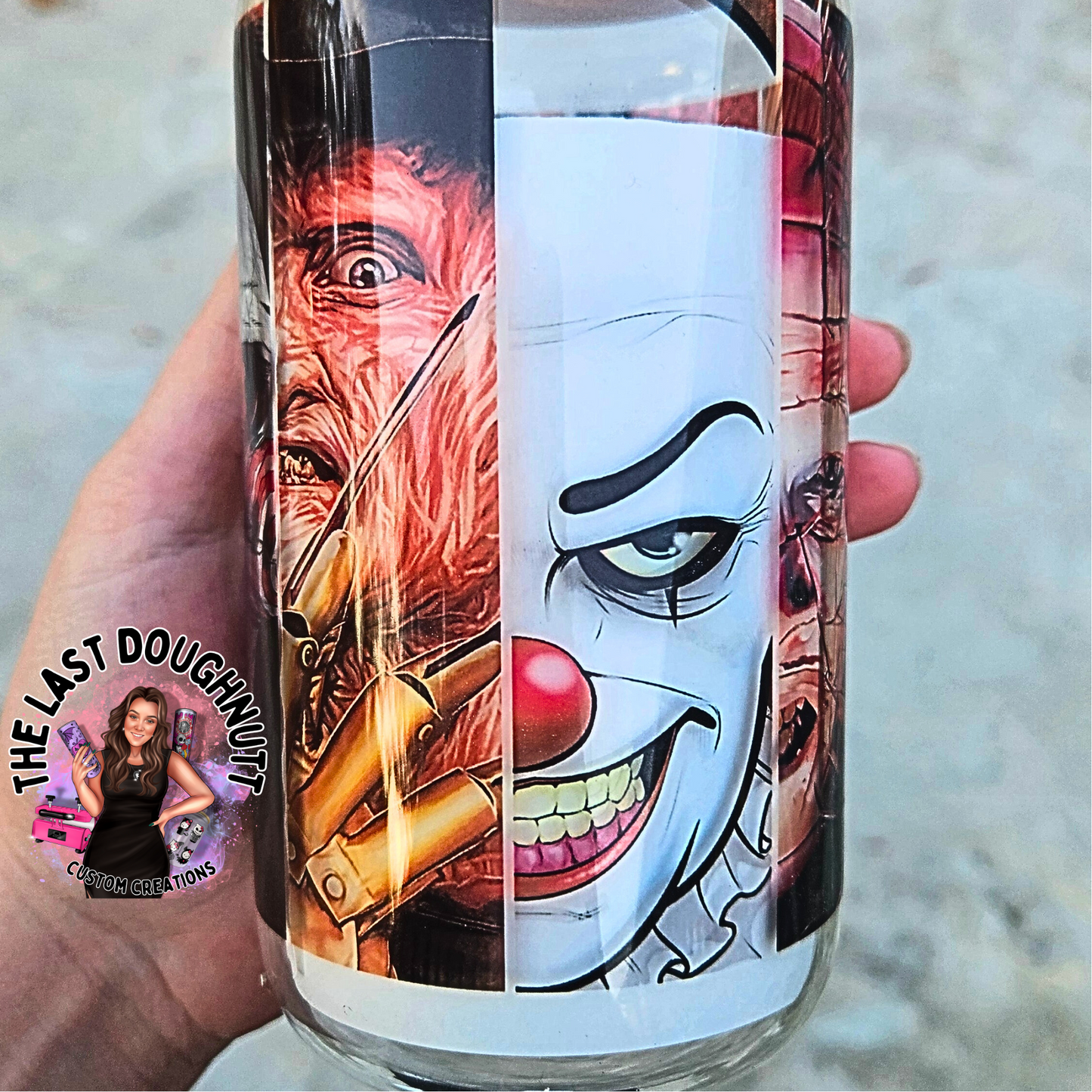 Horror Movies - 16oz Glass Can Cup