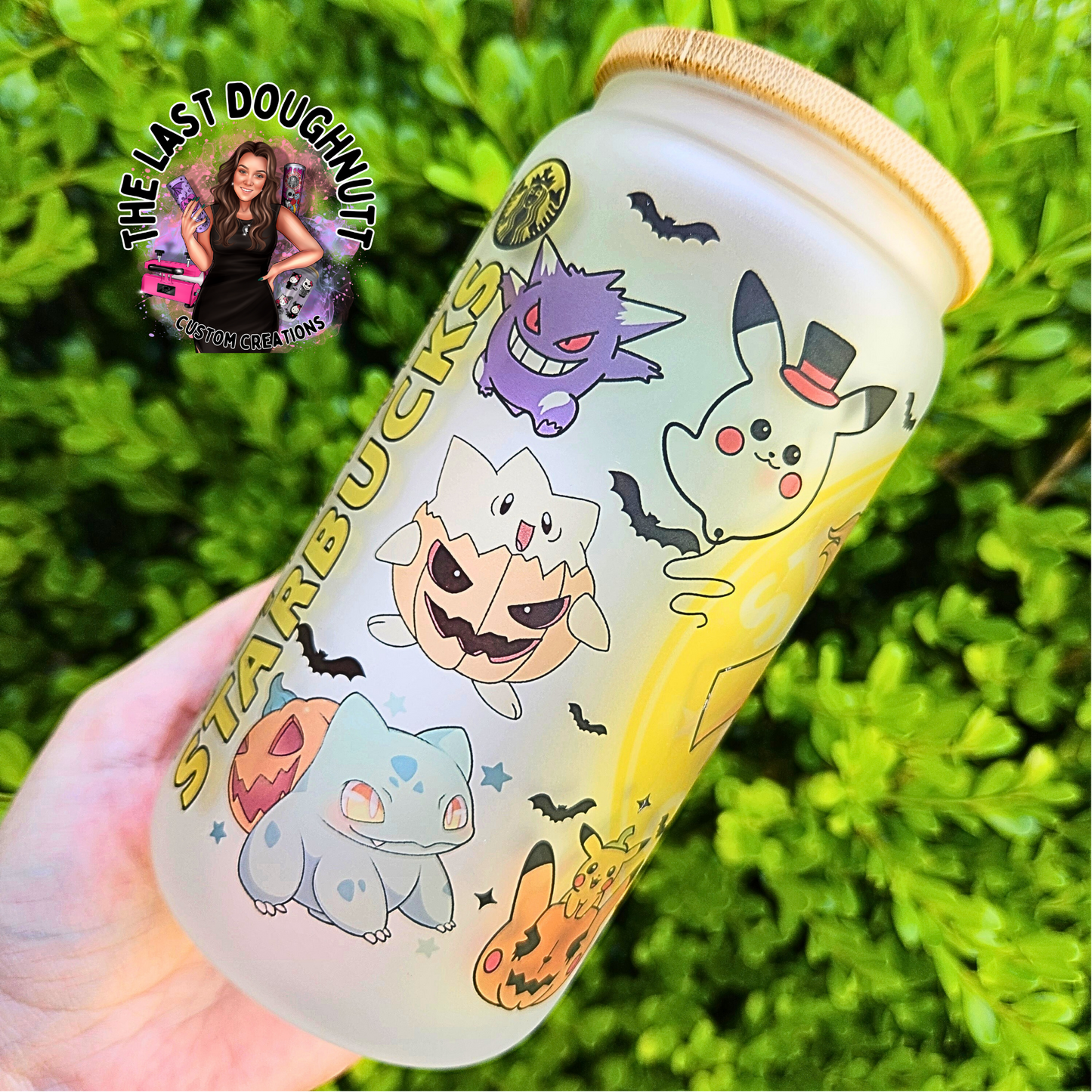 Spooky Monsters Starbucks - 16oz Glass Can Cup