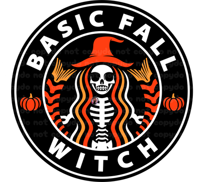 Basic Fall Witch Sublimation Transfer Sheet