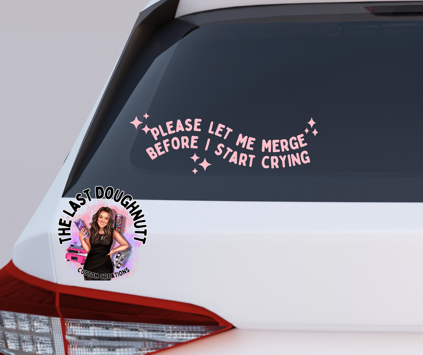 Please Let Me Merge Before I Start Crying Vinyl Decal