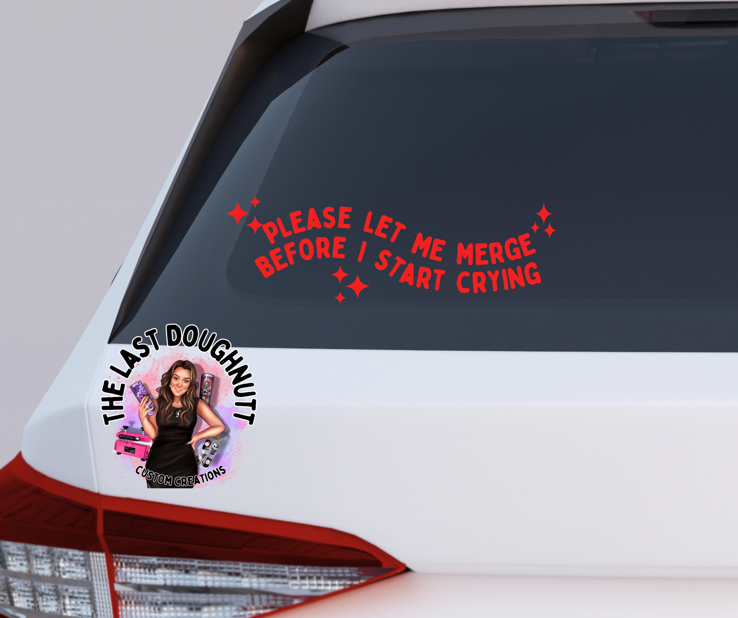 Please Let Me Merge Before I Start Crying Vinyl Decal